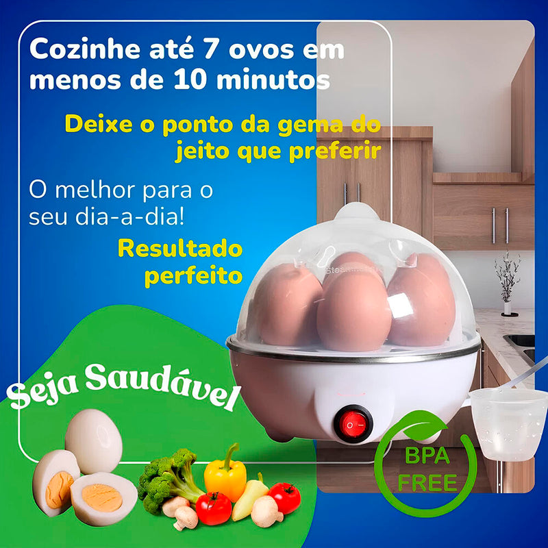 EggFast 7 – Cozedor de Ovos Elétrico Compacto